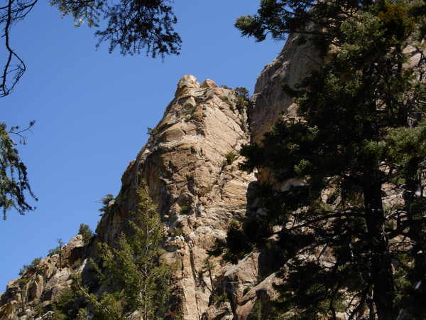Cliffs of pinnacle ridge.JPG - 44kB