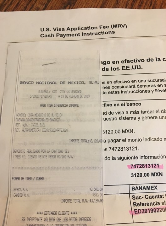 Karla Valeria visa application payment.jpg - 72kB