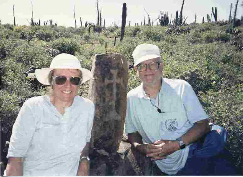 Neal at marker.jpg - 30kB